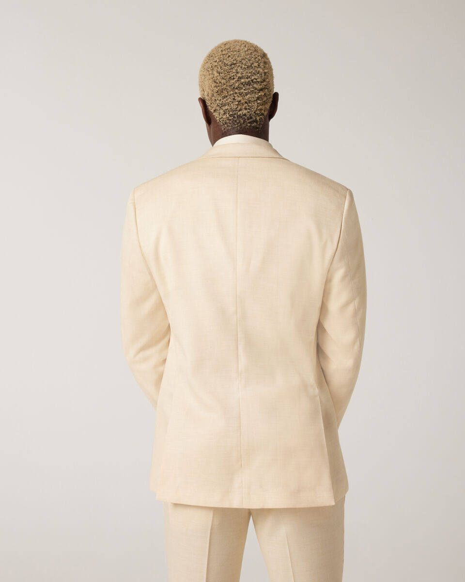 Slim Stretch Textured Tailored Jacket, Lemon, hi-res